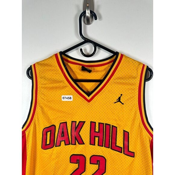 Jordan Mens Oak Hill High School Carmelo Anthony #22 Jersey Yellow Sz M 20x32 - Picture 2 of 12